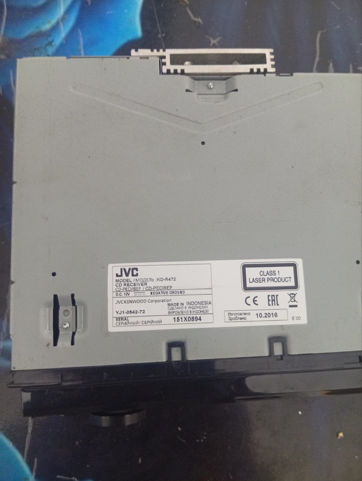 JVC auto radio - CD/USB/AUX - Werkt perfect!, Ophalen of Verzenden, Gebruikt