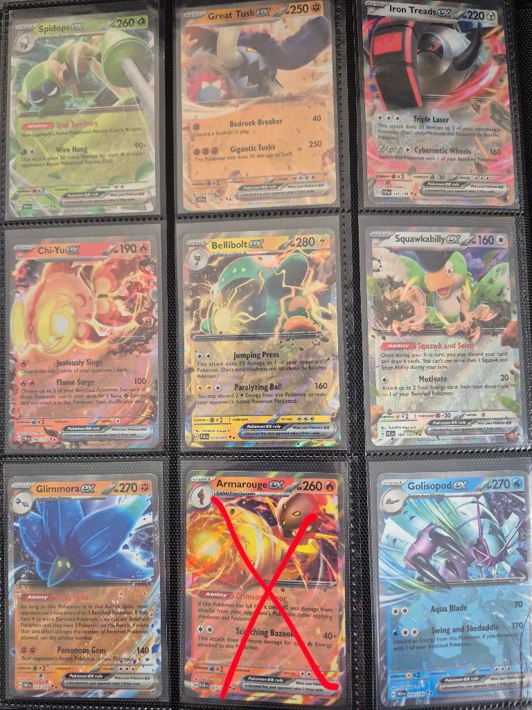 Pokémon verschillende ex kaarten - NM, Ophalen of Verzenden, Zo goed als nieuw, Meerdere kaarten, Foil