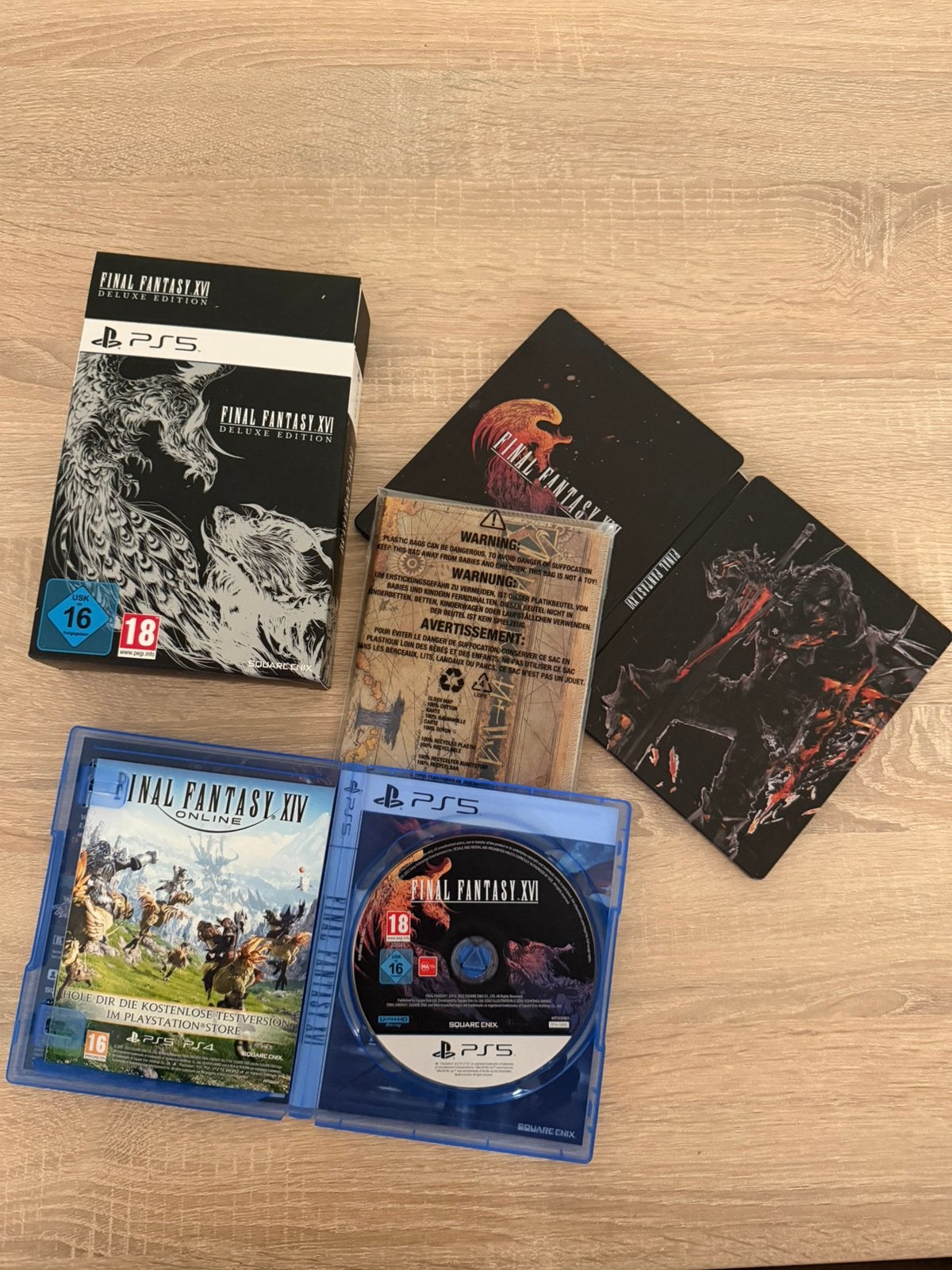 Final Fantasy XVI Deluxe Edition, Ophalen of Verzenden, Zo goed als nieuw