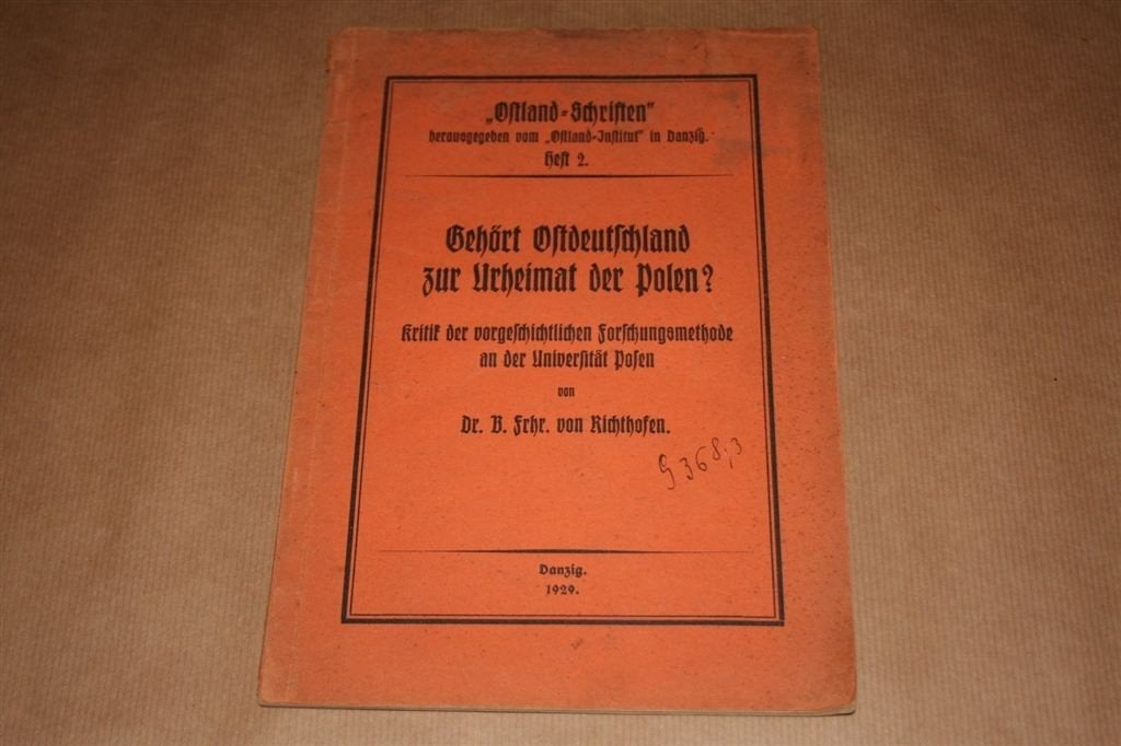 Oost-Duitsland en Poolse oorsprong — 1929, Ophalen of Verzenden, Gelezen, Europa