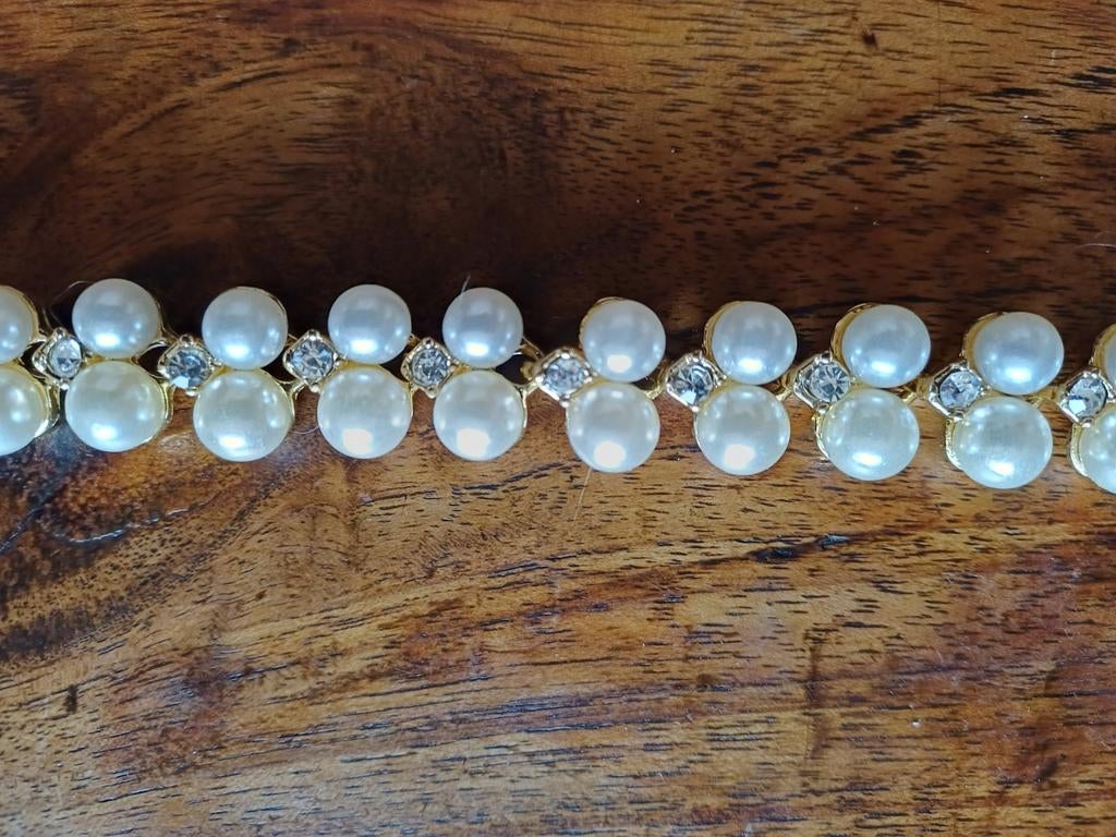 Hals ketting parels, Ophalen of Verzenden
