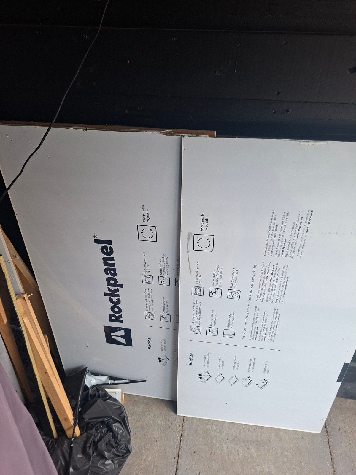 Rockpanel platen en afvalstromen, Ophalen