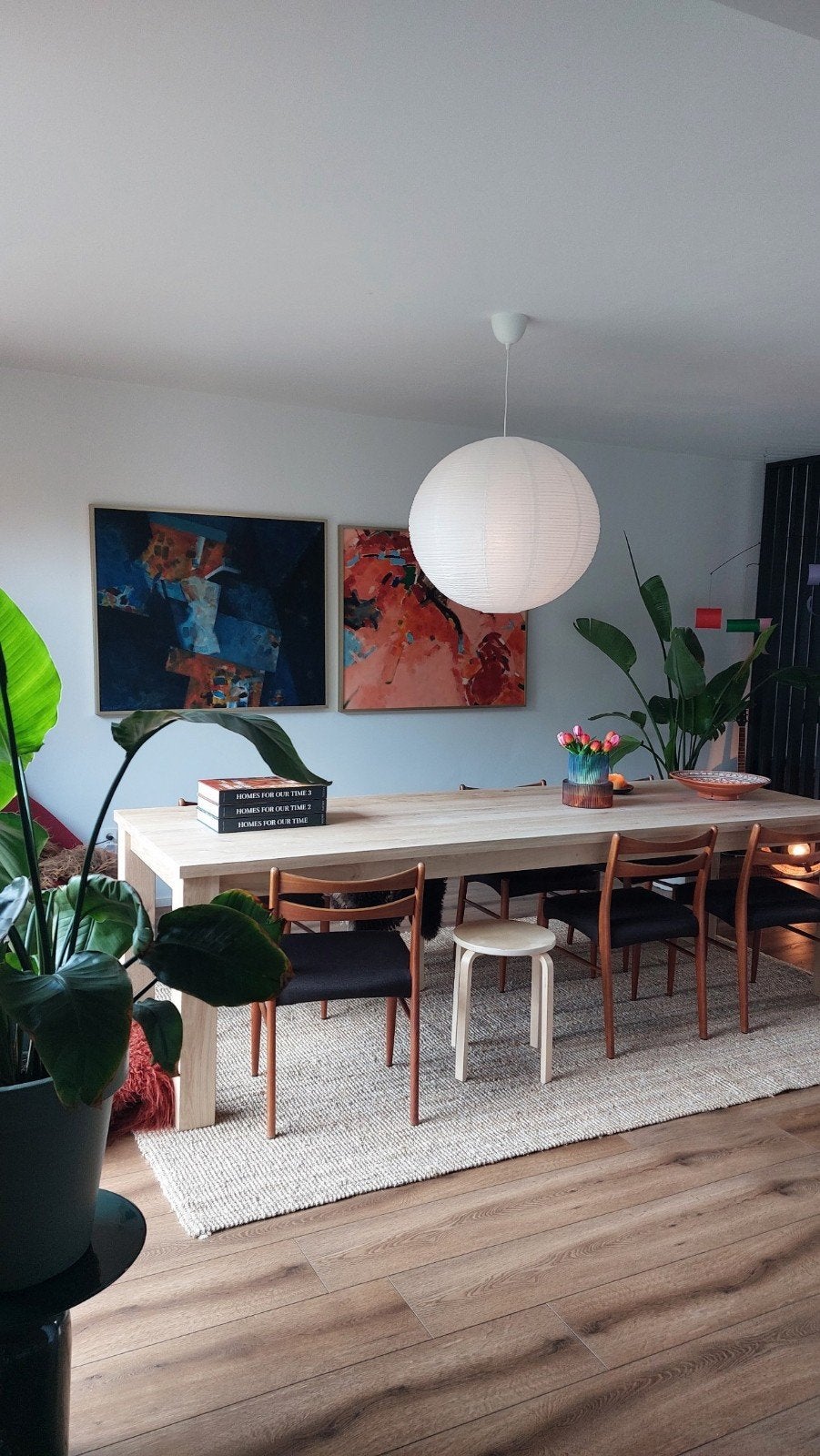 grote eiken tafel 270 x 100 cm nieuw onbehandeld, Ophalen, Gebruikt, Eikenhout, 200 cm of meer