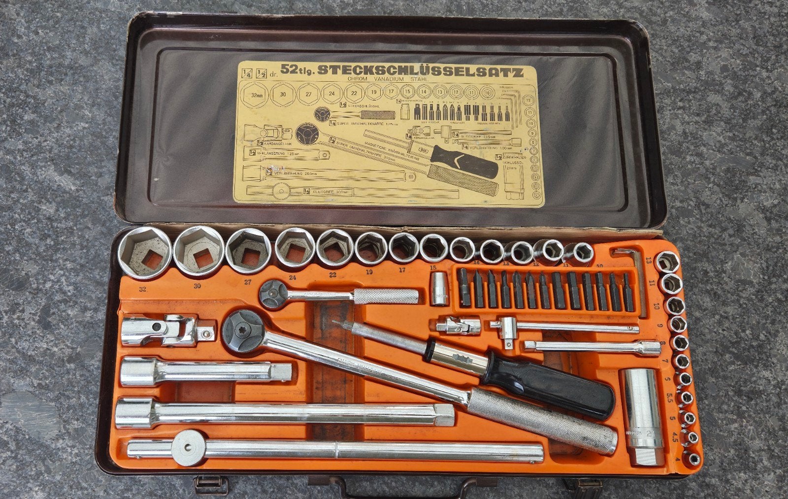 Dopsleutelset 52 delig, Ophalen of Verzenden, Zo goed als nieuw