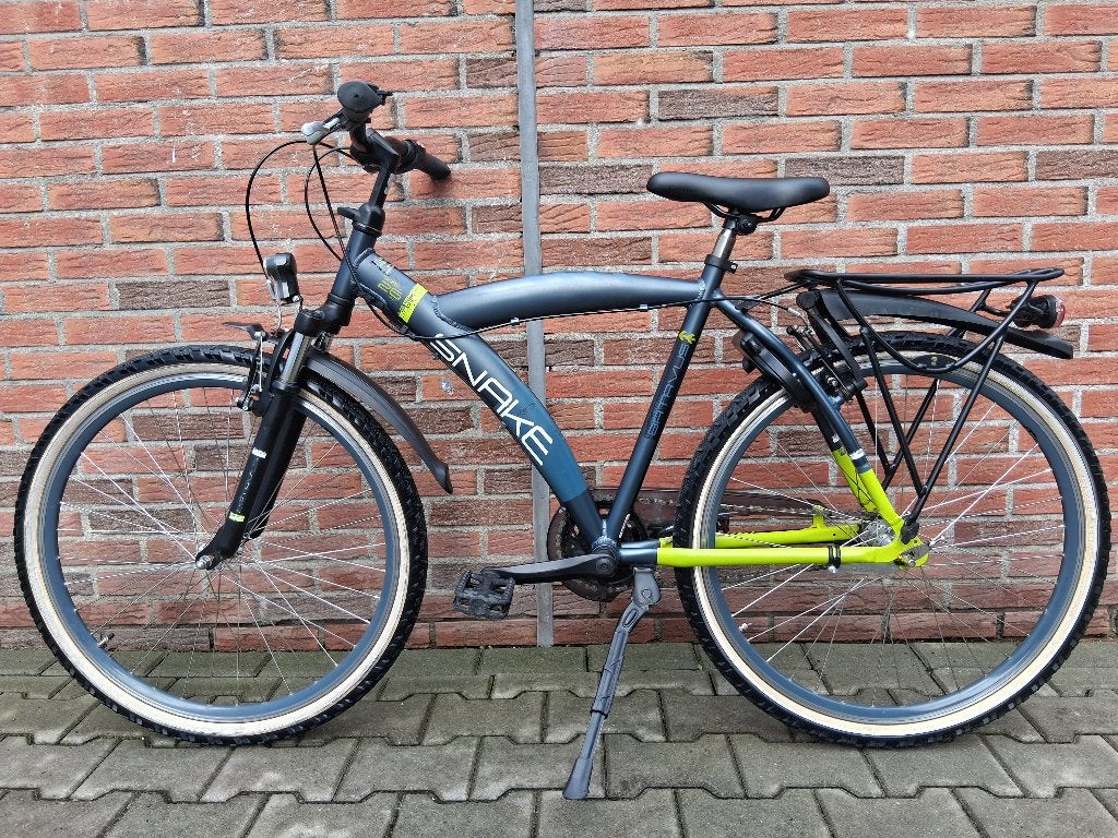 Zeer mooie Batavus Snake 26 inch, 48 cm. grijs-geel, Ophalen, Batavus, Zo goed als nieuw, Terugtraprem