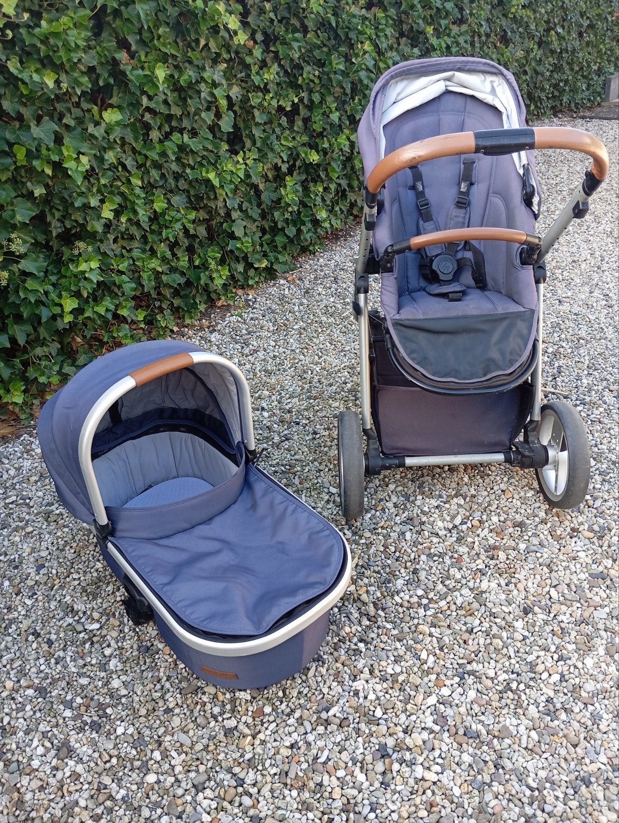 Combiwagen Traveller met reiswieg en verstelbare duwstang