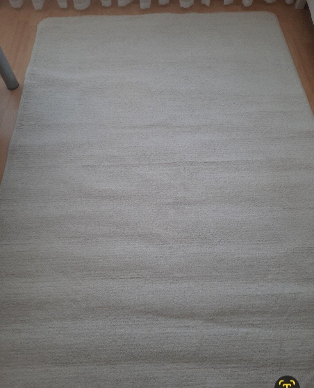 Crèmekleurig vloerkleed - Zo goed als nieuw, Huis en Inrichting, Ophalen, 150 tot 200 cm, 200 cm of meer, Zo goed als nieuw