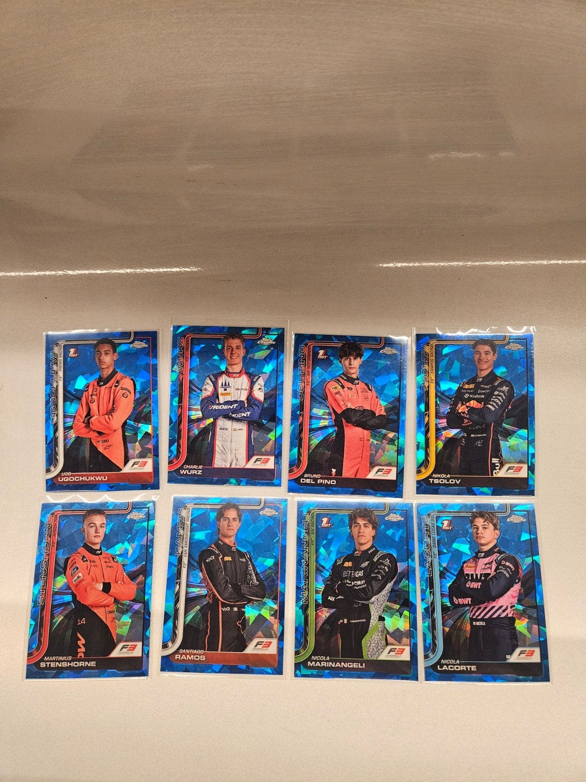 F3 portrait topps chrome f1 2025 blue sapphire edition 1st, Ophalen of Verzenden, Nieuw, Plaatje
