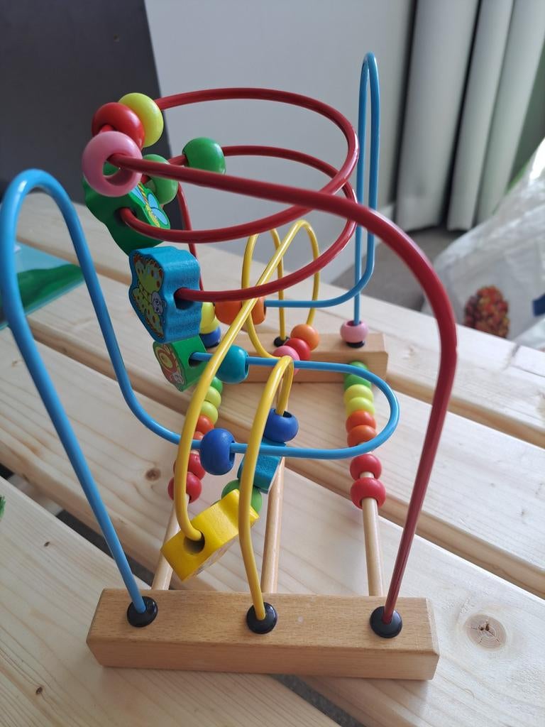 Vrolijk telraam/motoriekspiraal voor baby's en peuters, Ophalen of Verzenden, Zo goed als nieuw, Overige typen