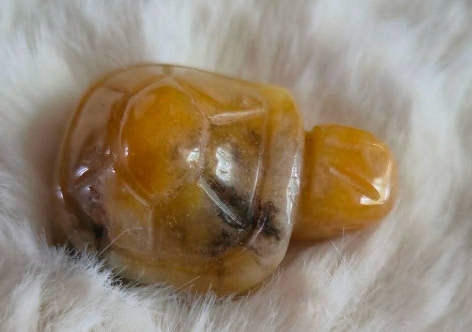 Gele Aventurijn Schildpad - Decoratief Kristal, Ophalen of Verzenden, Nieuw