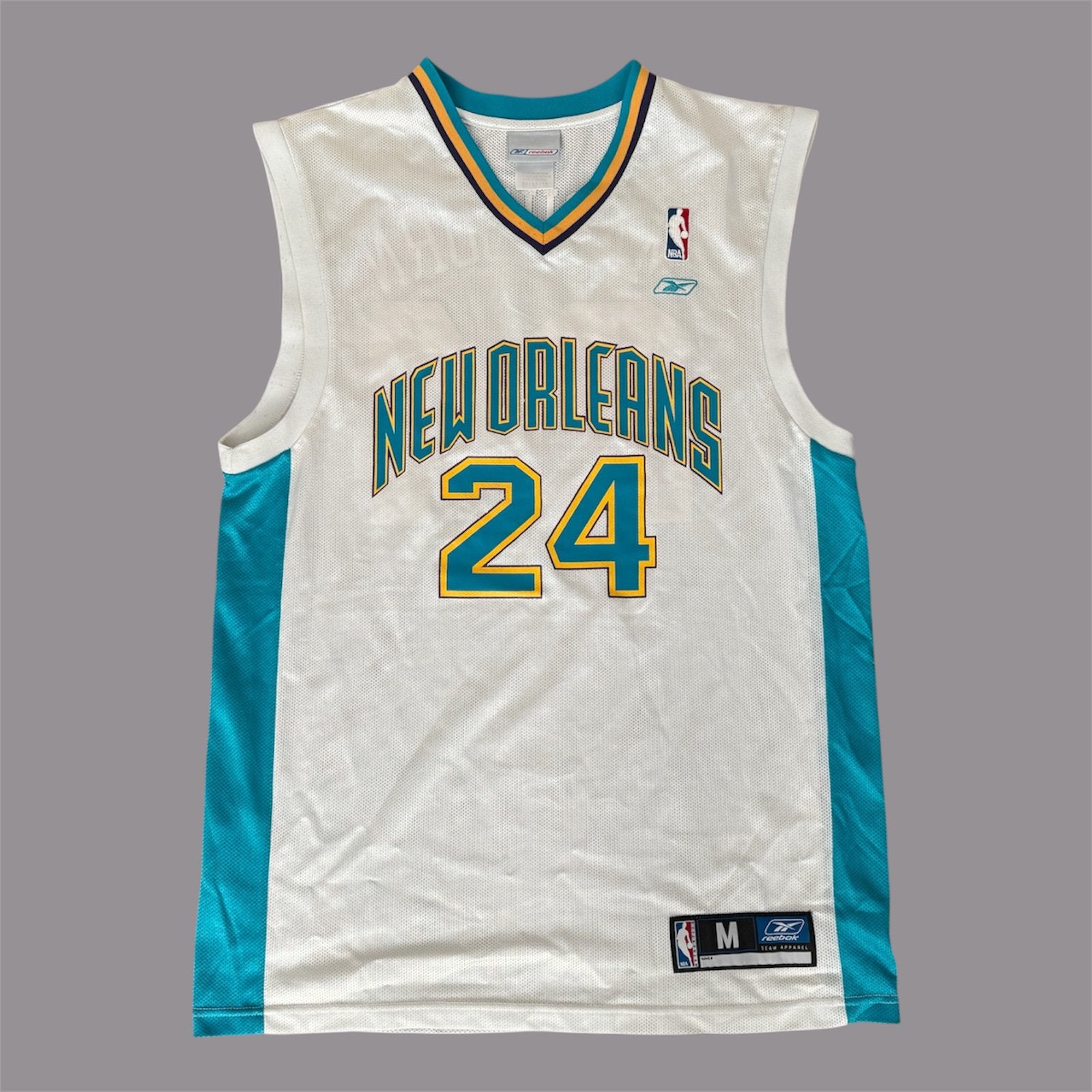 Jamal Mashburn vintage NBA jersey Hornets maat M basketbal, Ophalen of Verzenden, Zo goed als nieuw, Kleding