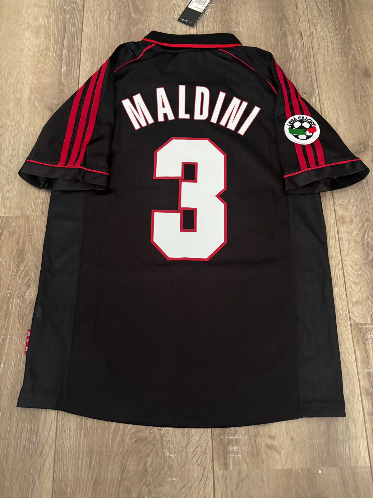 Maldini #3 AC Milan Player Version Shirt Maat M, Sport en Fitness, Voetbal, Maat M, Ophalen of Verzenden, Nieuw, Shirt