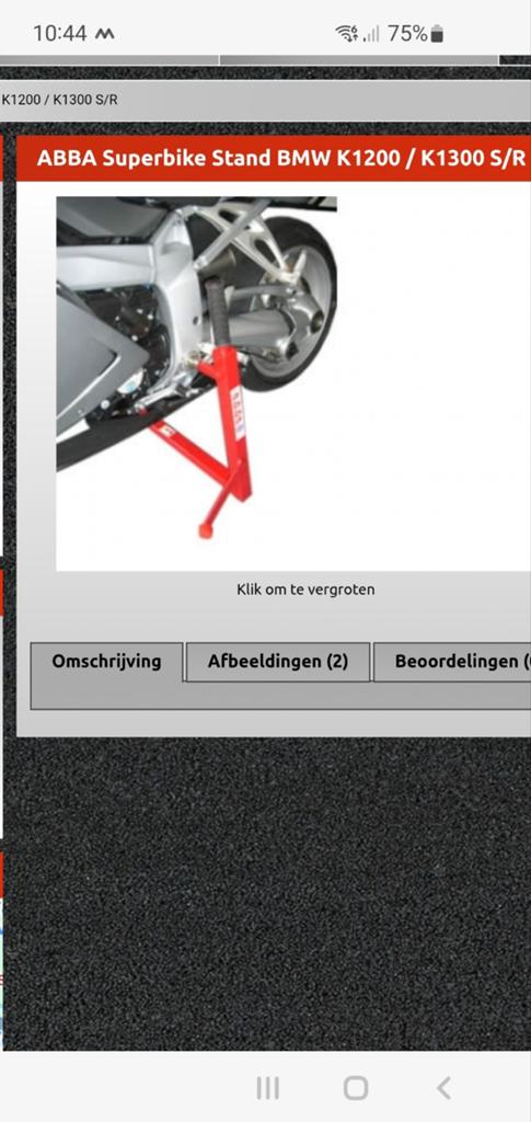 Gezocht: ABBA Superbikestand BMW K1300S of Nine T, Ophalen of Verzenden