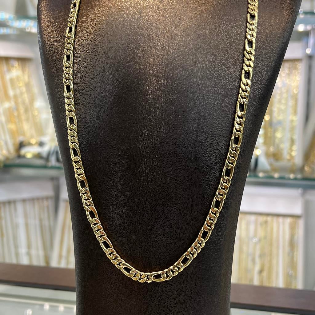 14k gouden ketting figaro schakel, Ophalen of Verzenden, Nieuw, Goud