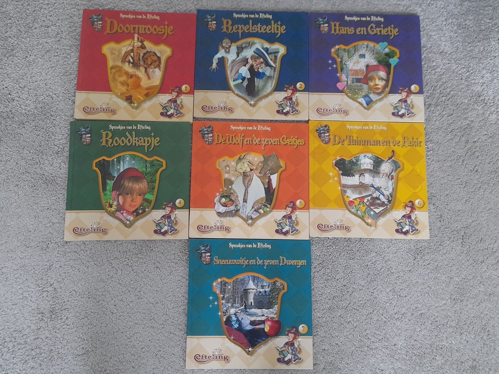 Efteling sprookjesboeken serie 1 tm 7, Ophalen, Zo goed als nieuw