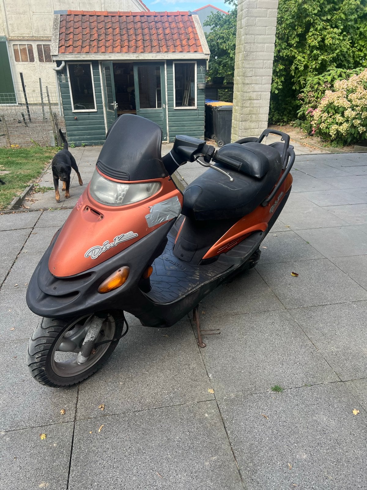 Kymco Dink scooter - Oranje, 50km/u, Ophalen, Gebruikt, Overige modellen, Maximaal 45 km/u