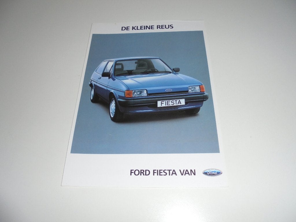 leaflet Ford Fiesta Van  1983, Ophalen of Verzenden, Zo goed als nieuw, Ford