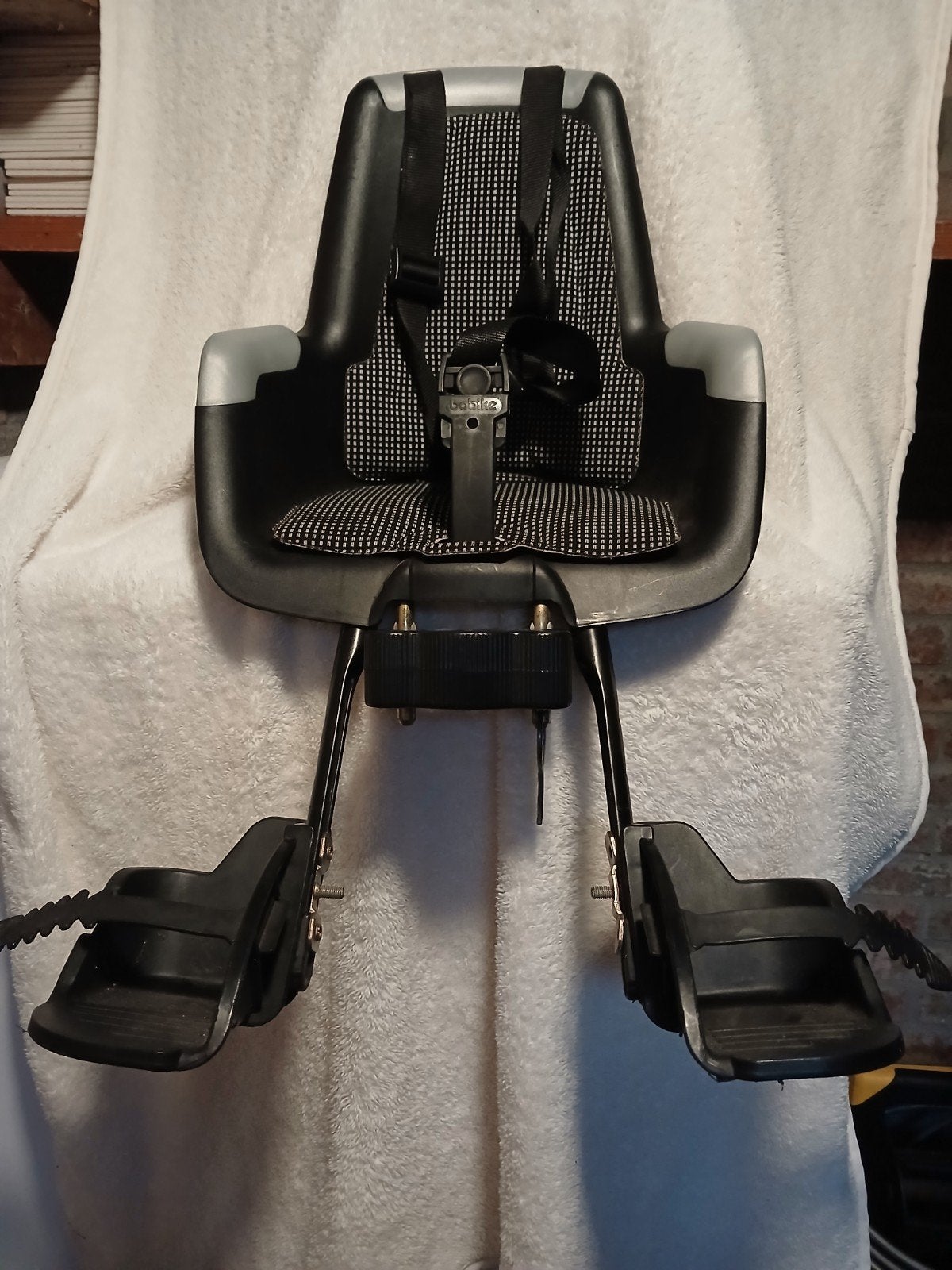 Bobike Mini Voorzitje met Windscherm - Gebruikt, Fietsen en Brommers, Ophalen, Bobike, Gebruikt, Voetsteuntjes