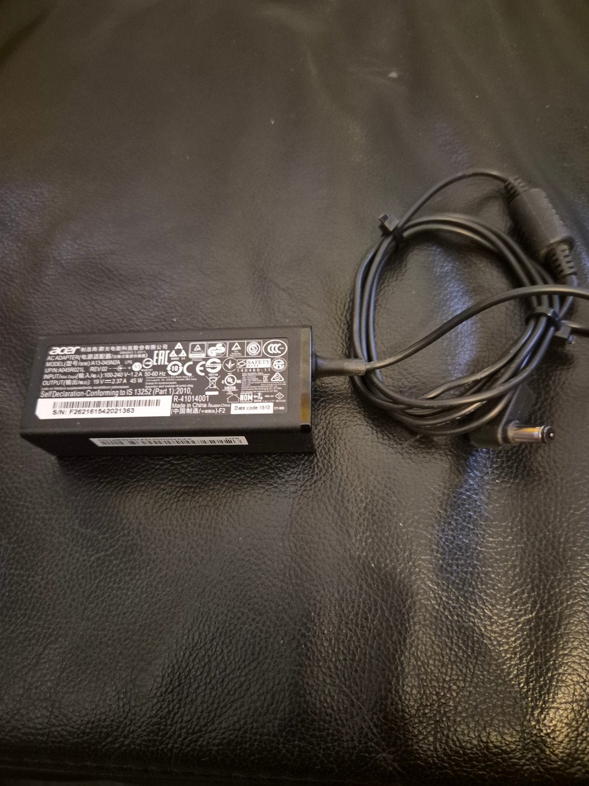 Acer AC Adapter A13-045N2A - Laptop Oplader, Ophalen of Verzenden, Gebruikt, Acer