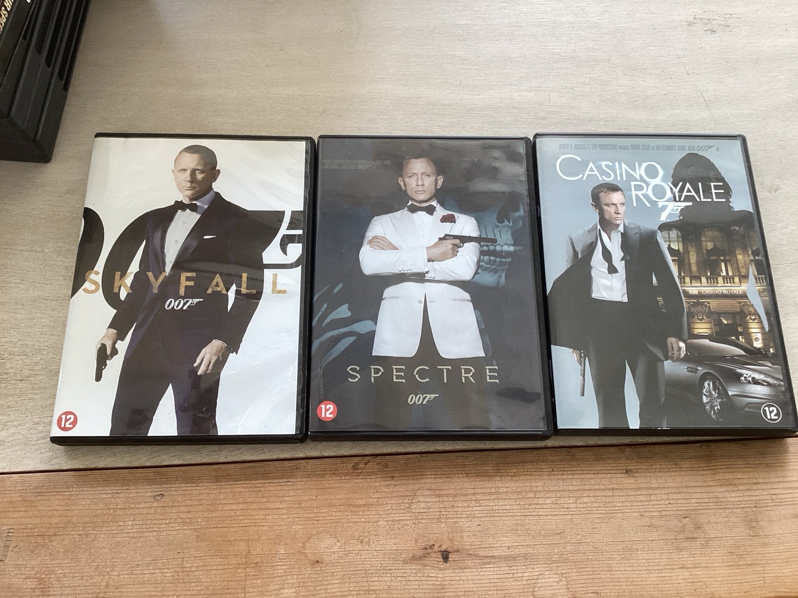 James Bond DVD Boxset: Skyfall, Spectre, Casino Royale, Engels, Nederlands, Actiethriller, Ophalen of Verzenden
