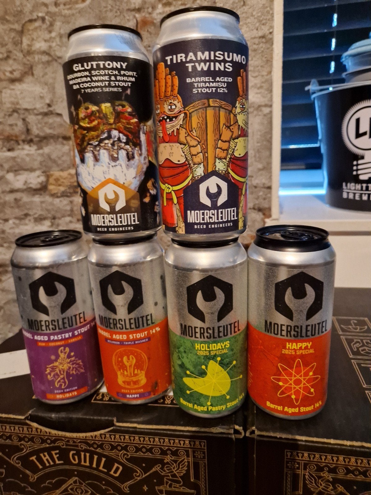 Moersleutel Barrel Aged Stout Collectie (6 blikken), Ophalen of Verzenden, Nieuw