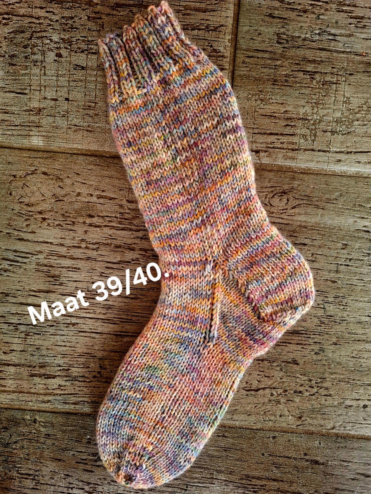 Handgebreide dikke sokken in pastel kleuren., Sokken en Kniesokken, Overige kleuren, Nieuw, Ophalen of Verzenden