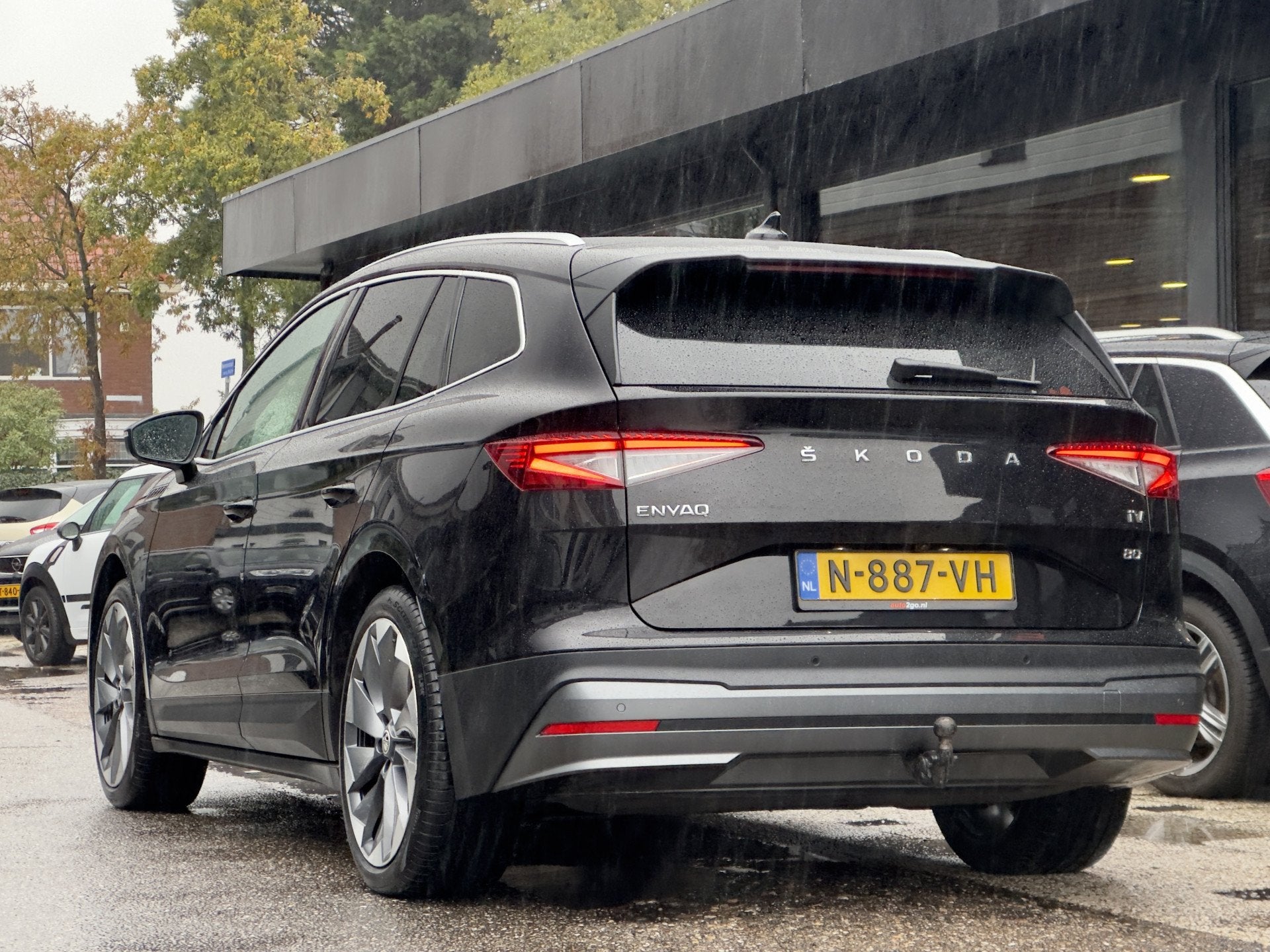Skoda Enyaq iV 80 89,8% SOH PANODAK LEDER NAVI CAMERA-360 DI, Auto's, Automaat, Dealer onderhouden, Achterwielaandrijving, Gebruikt