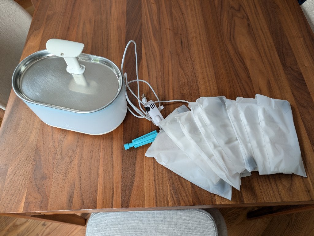 RVS Kat water fontein drink bak Petlibro capsule fountain, Dieren en Toebehoren, Ophalen of Verzenden, Gebruikt