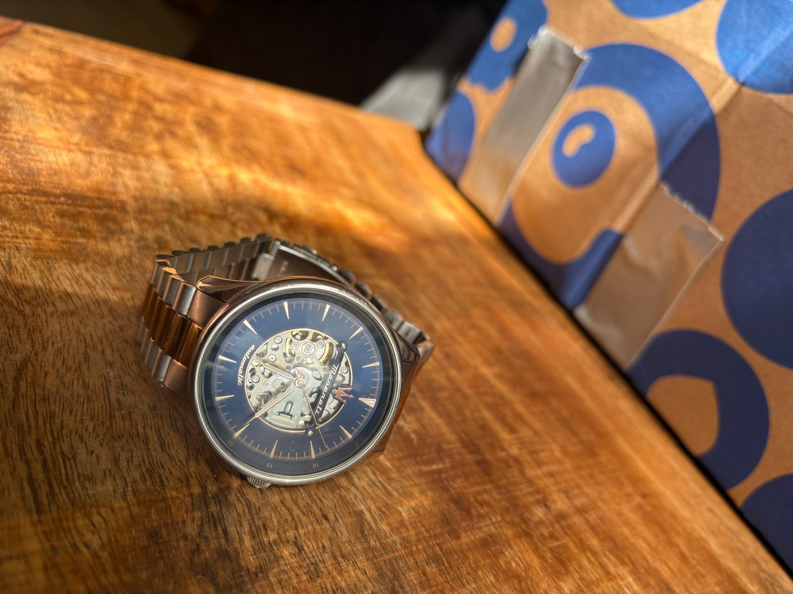 Maserati Horloge - Goed Werkend Automatisch Polshorloge, Overige merken, Gebruikt, Staal, Polshorloge