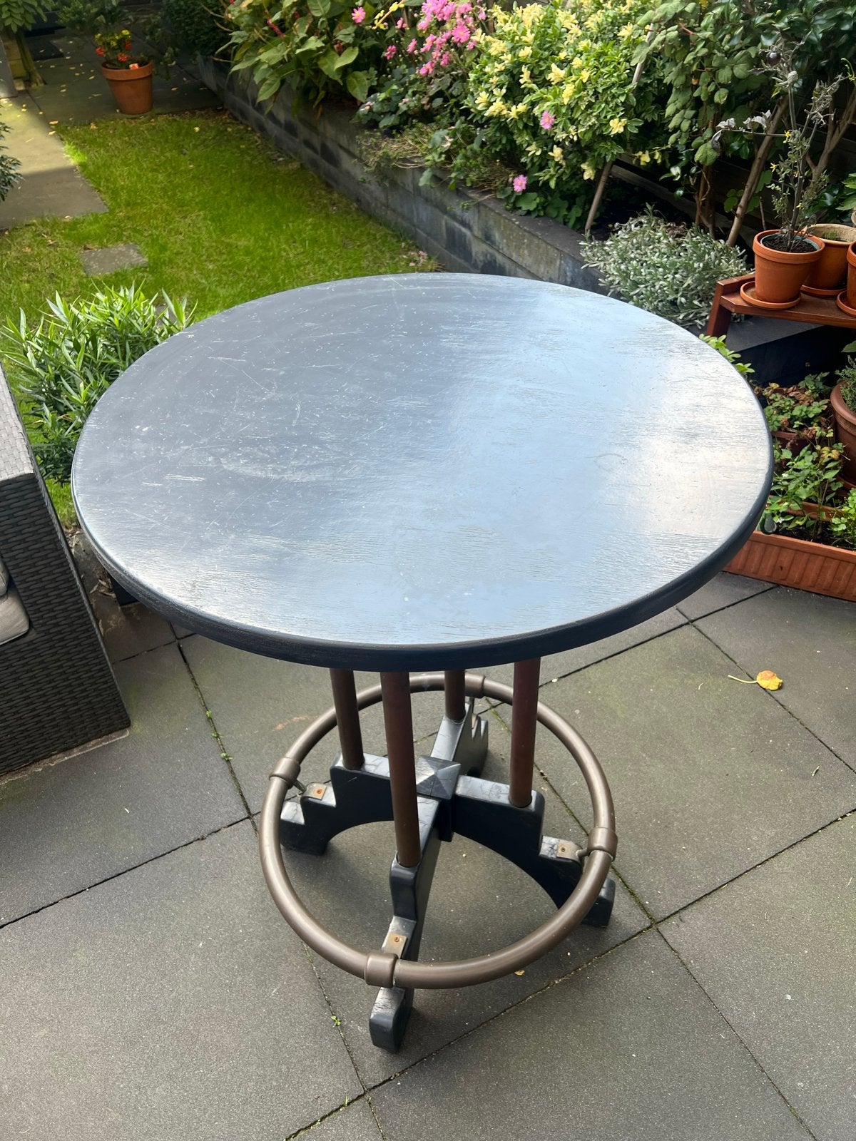 Ronde kroeg bartafel - Ideaal voor binnen en buiten, Ophalen, Gebruikt