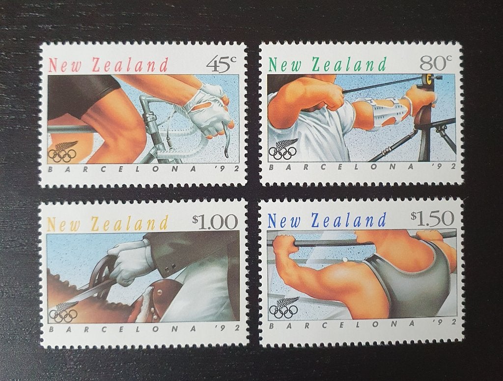 Nieuw-Zeeland 1992 Sport Olympische Spelen Michel 1226-1229, Verzenden, Postfris, Sport