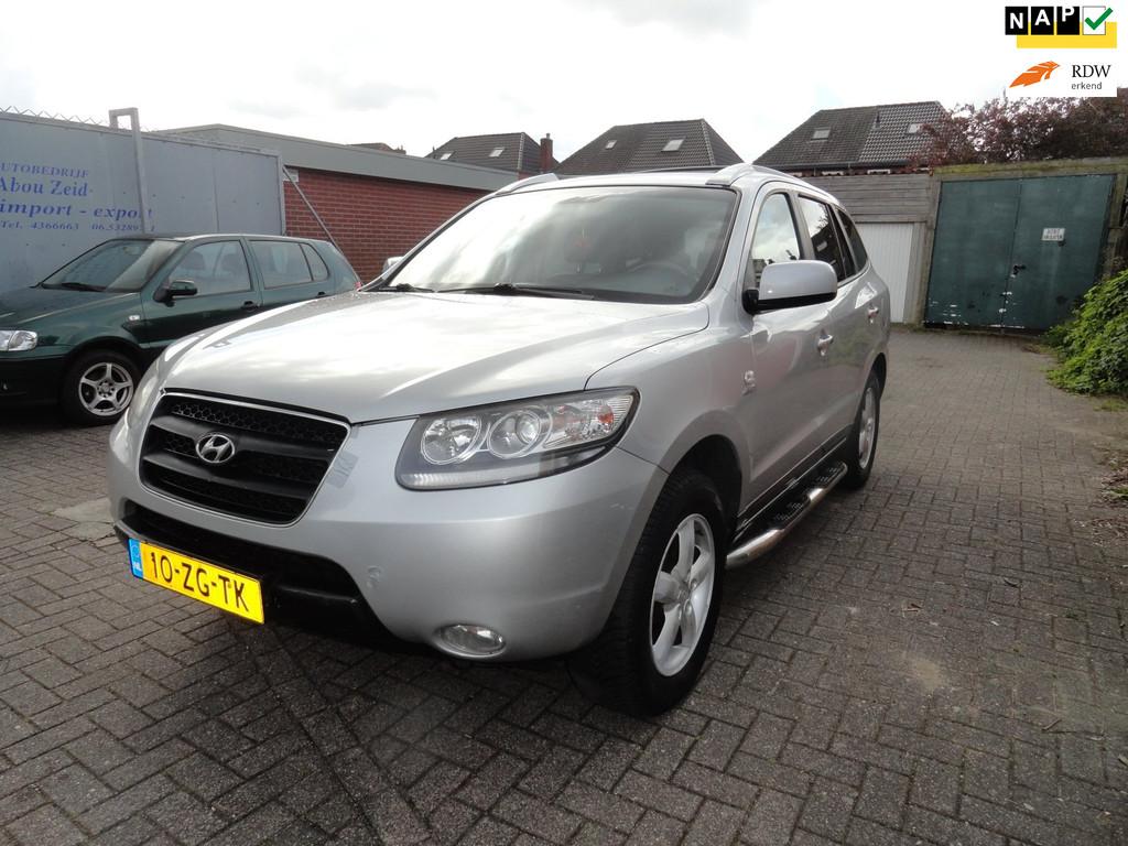Hyundai Santa Fe 2.7i AUT V6 4WD Style LEER NAVI, Automaat, Santa Fe, Gebruikt, Zwart