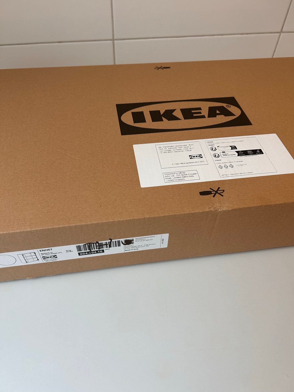 IKEA ENHET Bovenkast wit 80x30x75 cm (2 stuks), Wit, Nieuw, Minder dan 100 cm, 25 tot 50 cm