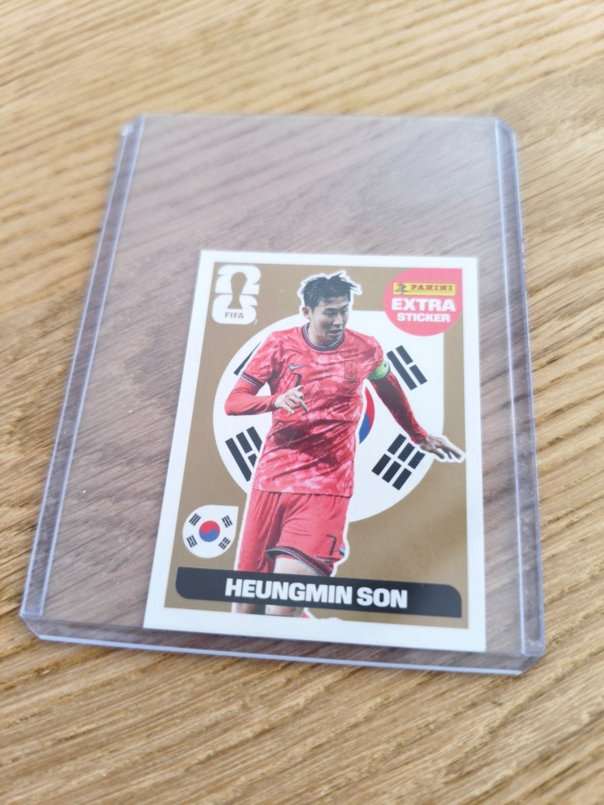 Panini FIFA Extra Sticker Heungmin Son GOLD, Verzamelen, Ophalen of Verzenden, Zo goed als nieuw, Sport