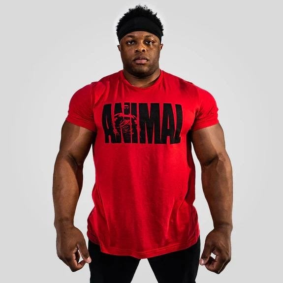 Universal Nutrition Animal T-shirt rood (M), Fitness, Maat 48/50 (M), Nieuw, Ophalen of Verzenden