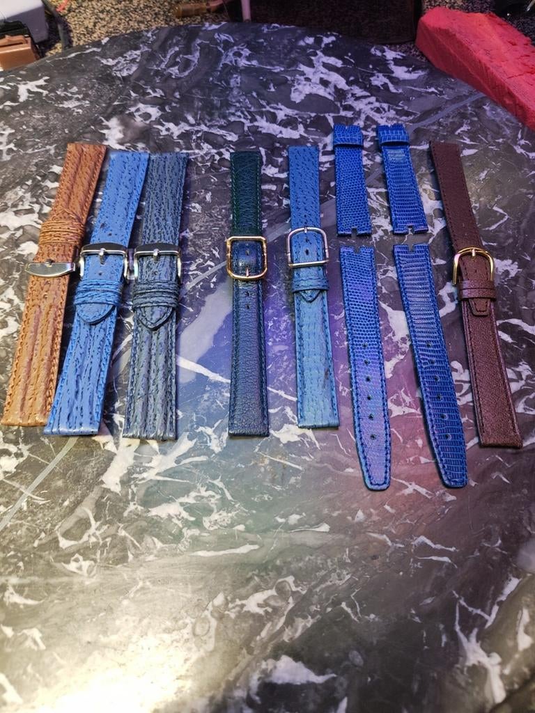 Prachtige kwaliteit horlogebandjes -* lizard *div* 20mm/16mm, Sieraden, Tassen en Uiterlijk, Horloges | Heren, Ophalen of Verzenden