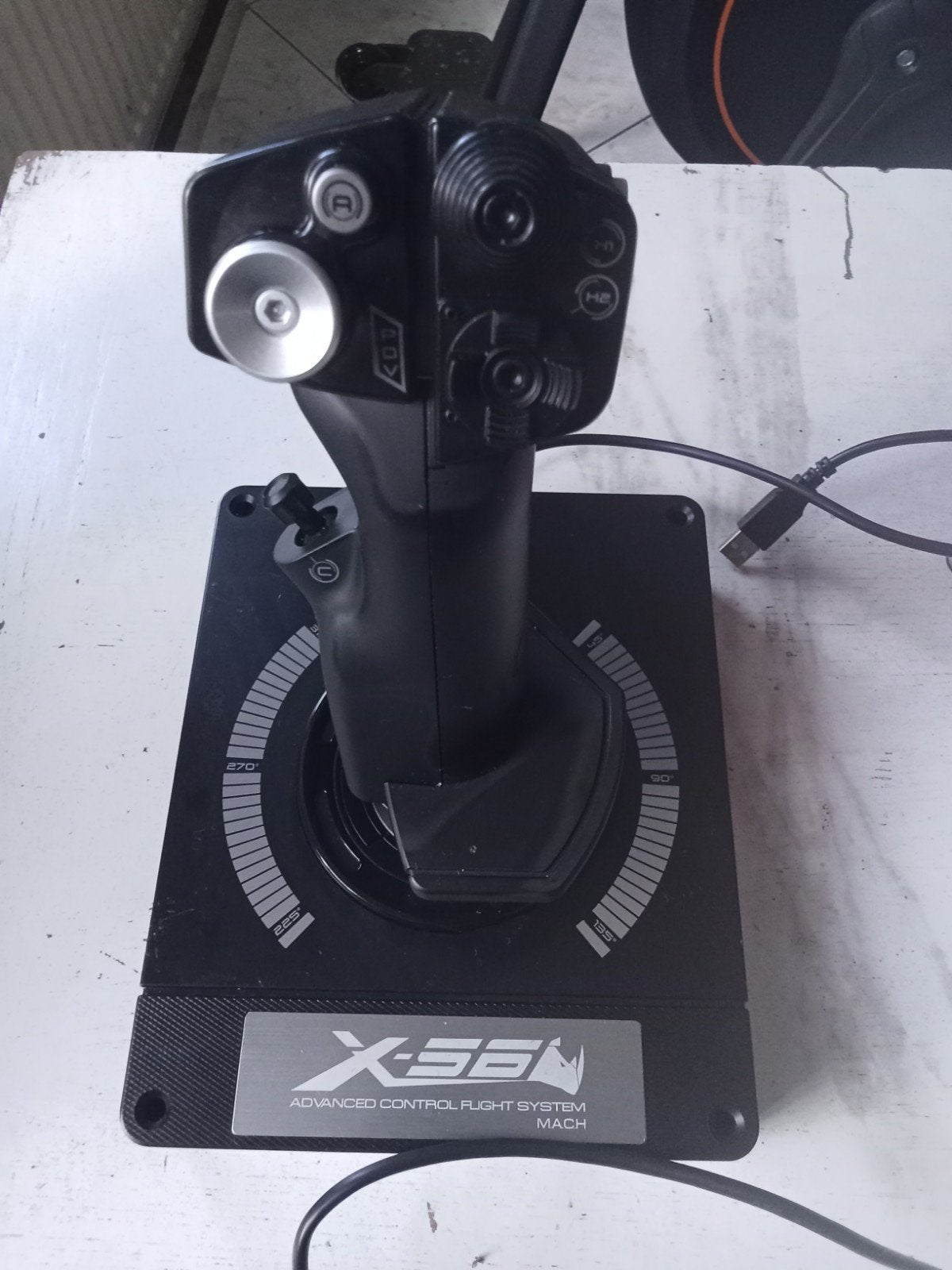 Losse Logitech Saltek X-56 flight stick., Zo goed als nieuw, PC, RGB verlichting, Overige typen