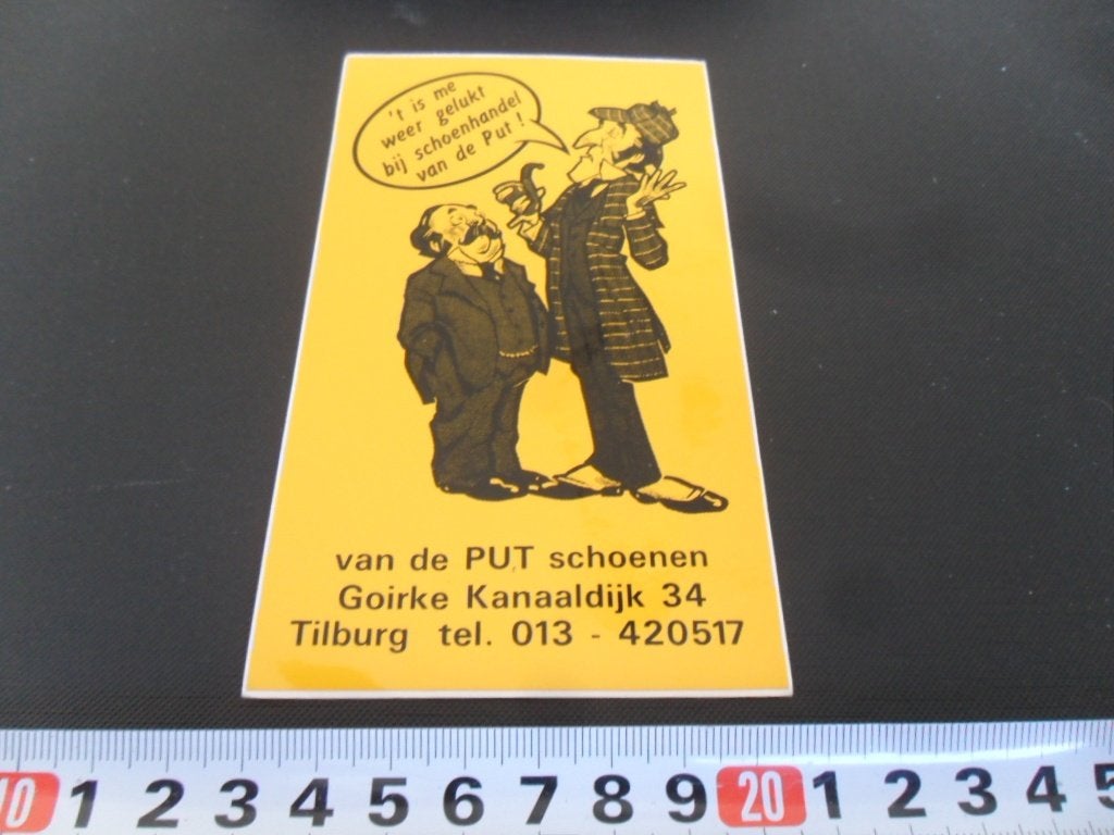 sticker Tilburg van de PUT schoenen Goirke Kanaaldijk 34, Ophalen, Zo goed als nieuw