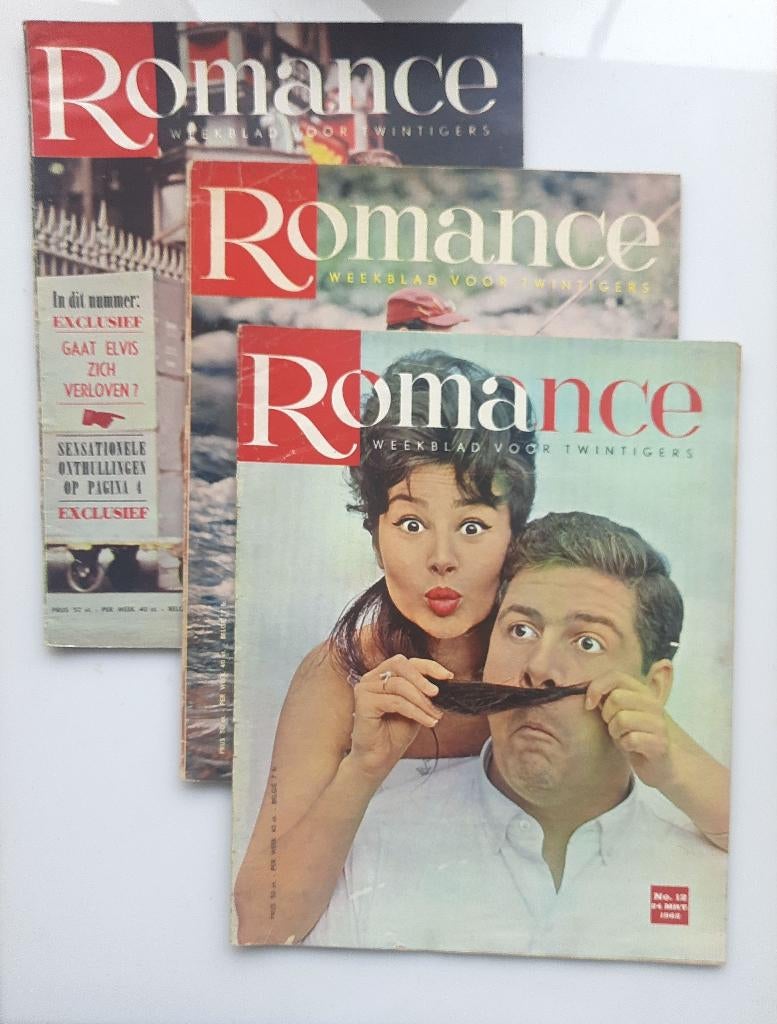 Vintage Tijdschrift -  BUNDEL: 3 Originele Romance nummers, Ophalen of Verzenden, 1960 tot 1980, Nederland, Tijdschrift
