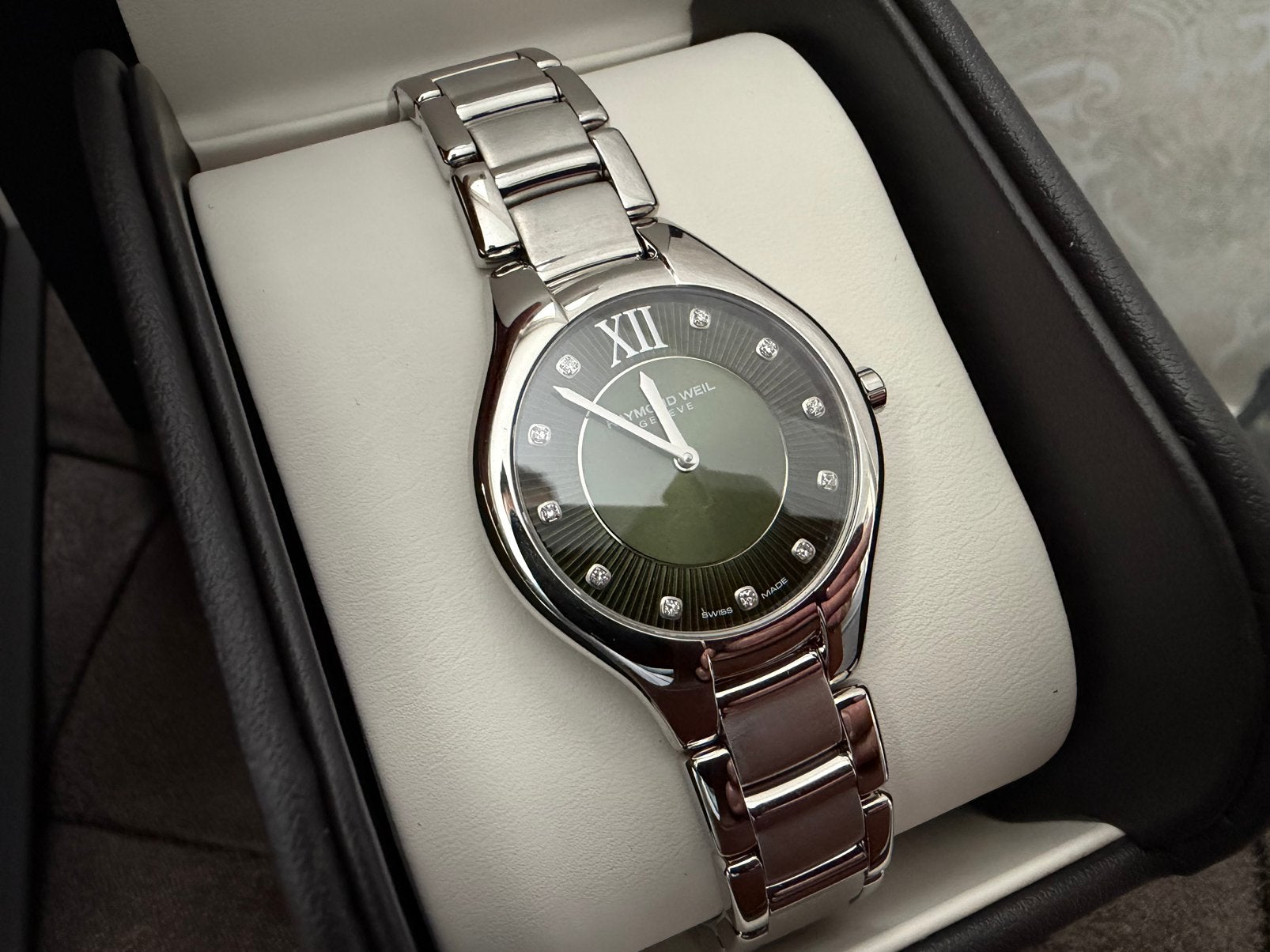 Raymond Weil Noemia Dames Horloge NIEUW ONGEDRAGEN!, Staal, Polshorloge, Nieuw, Ophalen of Verzenden