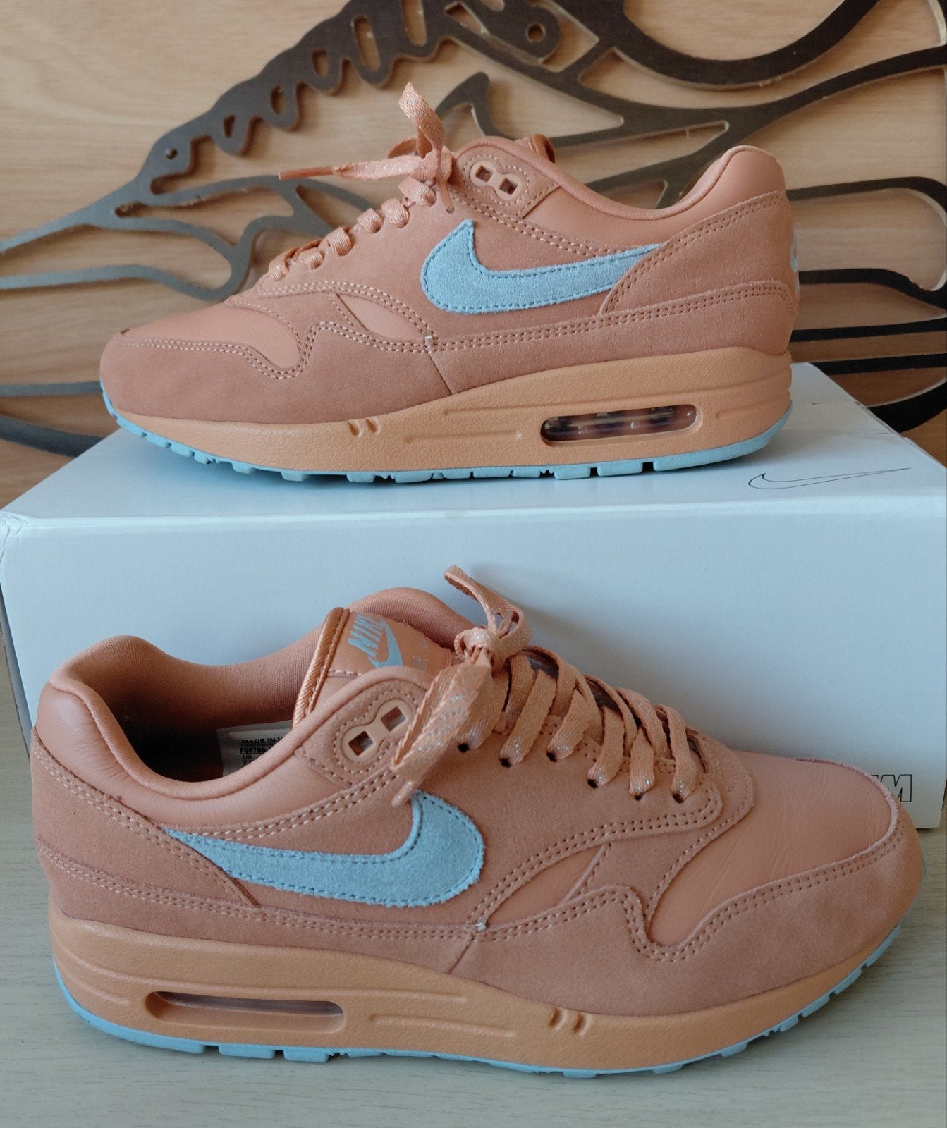 Nike air max 1 Nike By You, Blauw, Nieuw, Ophalen of Verzenden, Sneakers of Gympen