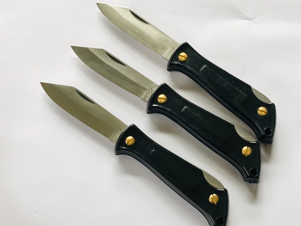 Inox italy knife vintage Black zakmes stevig Werk mes NIEUW, Vintageknives.nl, Nieuw, Ophalen of Verzenden, Maarten@Vintageknives.nl