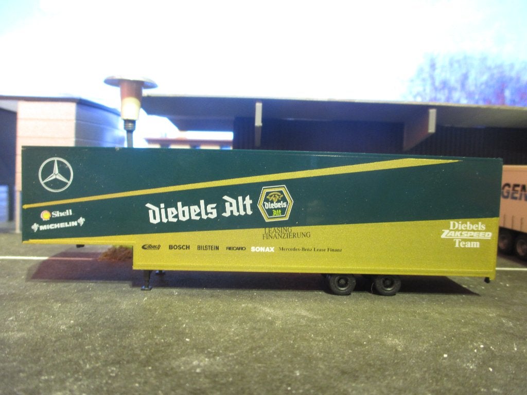 Jumbo trailer Diebels Mercedes Benz DTM Transporter Albedo, Ophalen of Verzenden, Zo goed als nieuw, Bus of Vrachtwagen, Overige merken