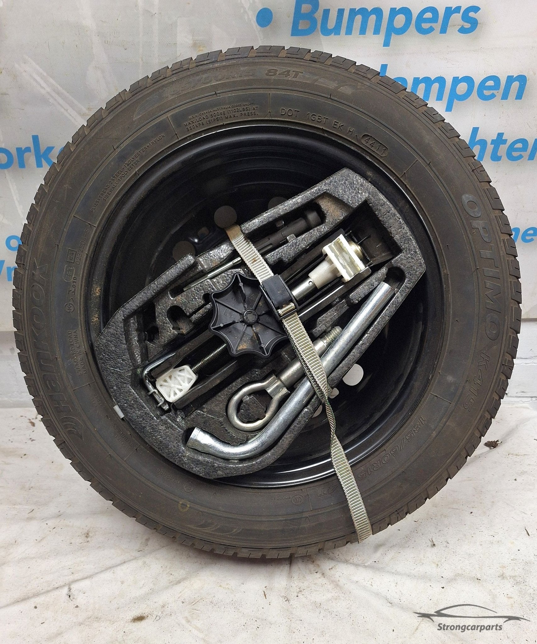 Reservewiel met gereedschap kit VW Polo 6R 5x100 185/60/15, Gebruikt, -, Volkswagen, -
