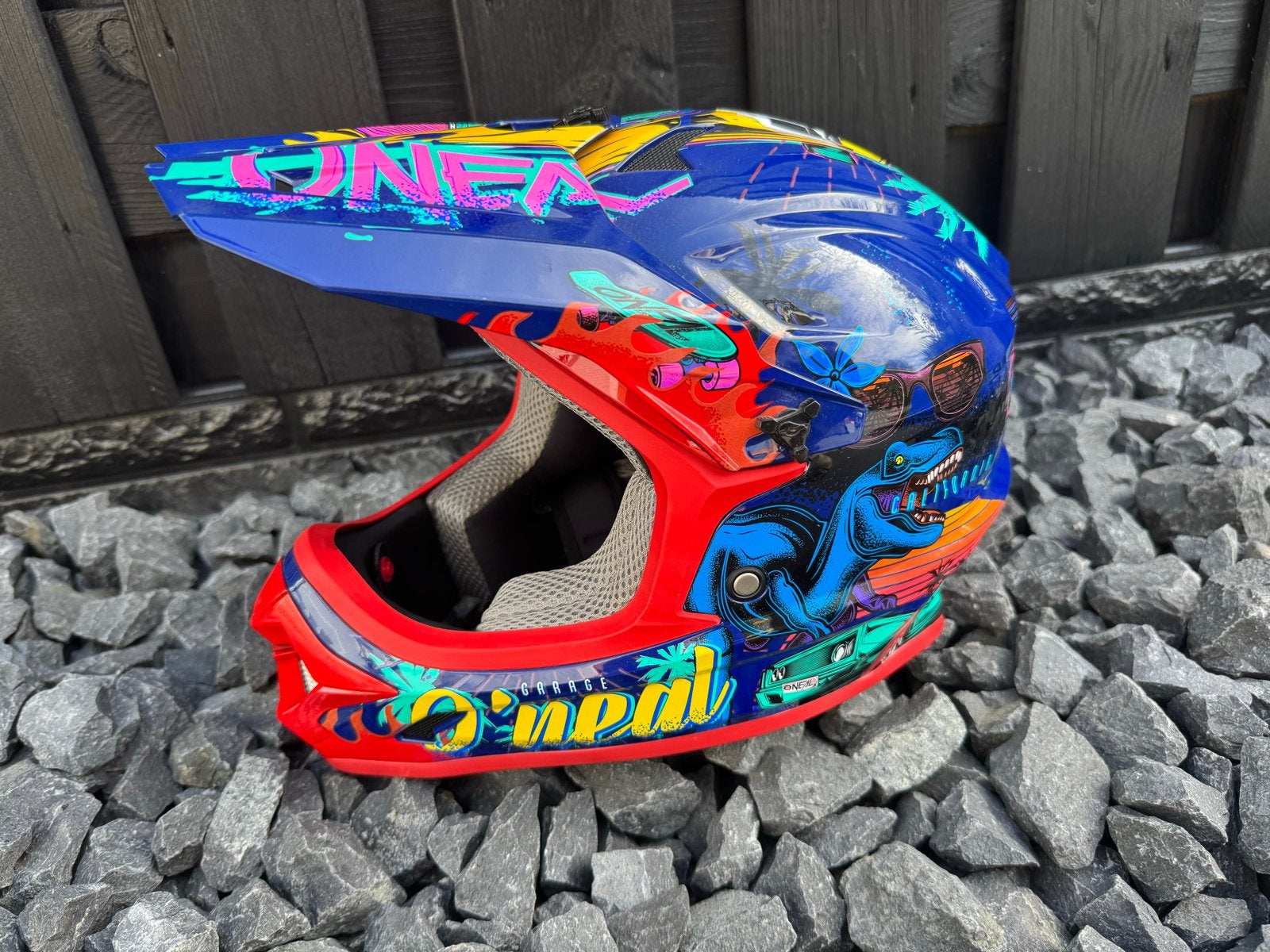 O'Neal Kinder BMX Cross Helm Maat Youth L - Z.g.a.n., Fietsen en Brommers, Fietsaccessoires | Fietshelmen, Ophalen of Verzenden