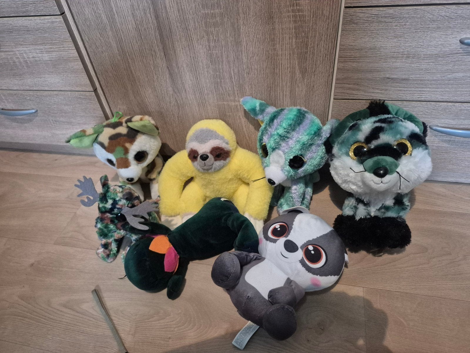 Pakket met diverse knuffels 7 stuks, Ophalen of Verzenden, Zo goed als nieuw, Overige typen