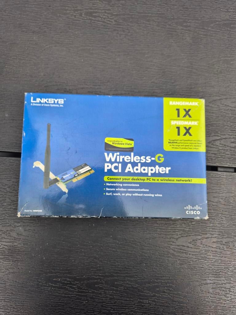 Linksys Wireless-G PCI Adapter WMP54G, Computers en Software, Netwerkkaarten, Nieuw, Intern, Ophalen of Verzenden