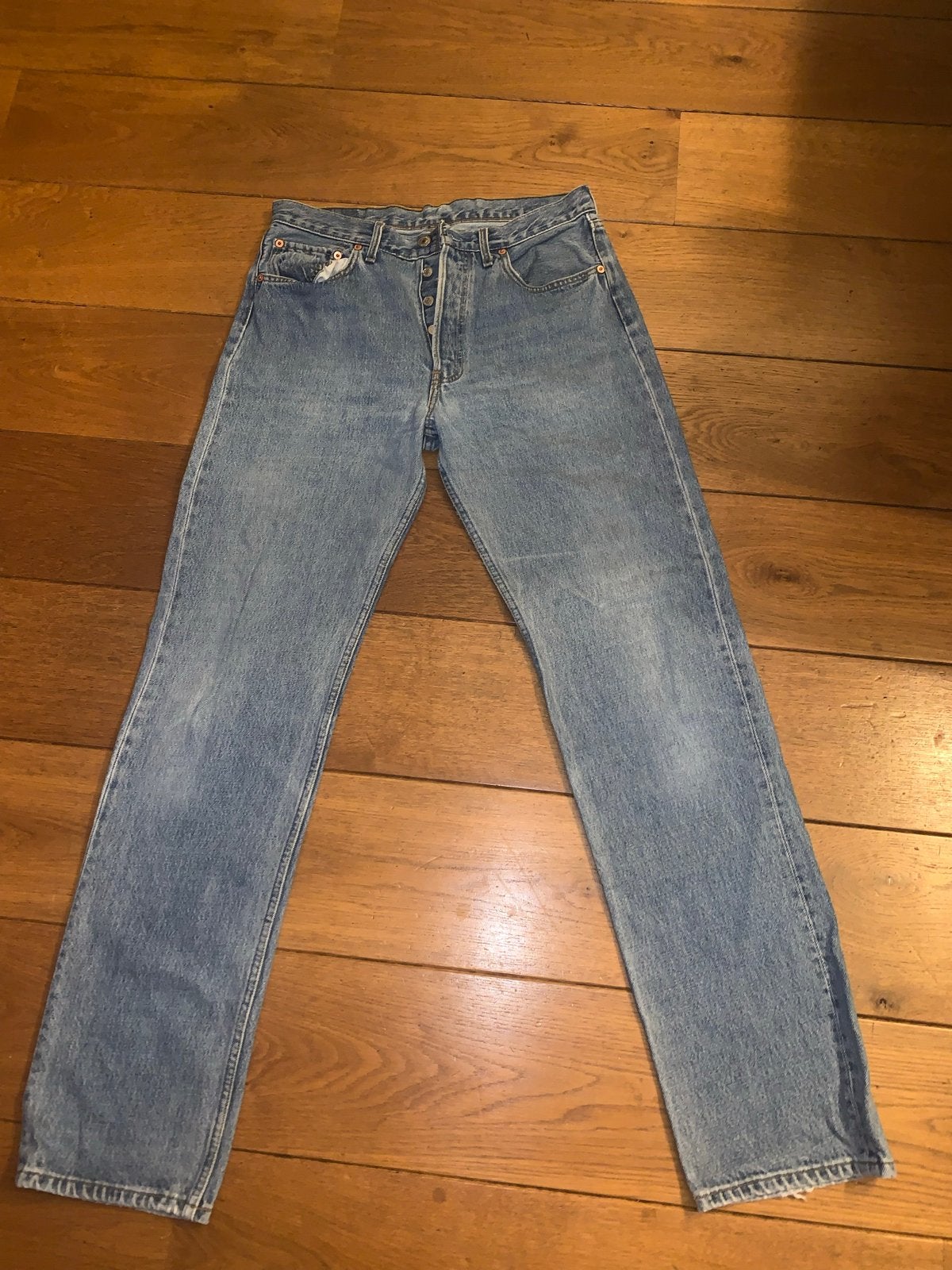Vintage Levi's 501 Jeans maat 33/34, Ophalen of Verzenden, Zo goed als nieuw, Blauw, W33 - W34 (confectie 48/50)