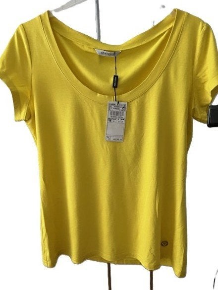 NIEUW SINTESIS geel T-shirt XL korte mouw met kaartje, Verzenden, SINTESIS, Geel, Maat 42/44 (L)