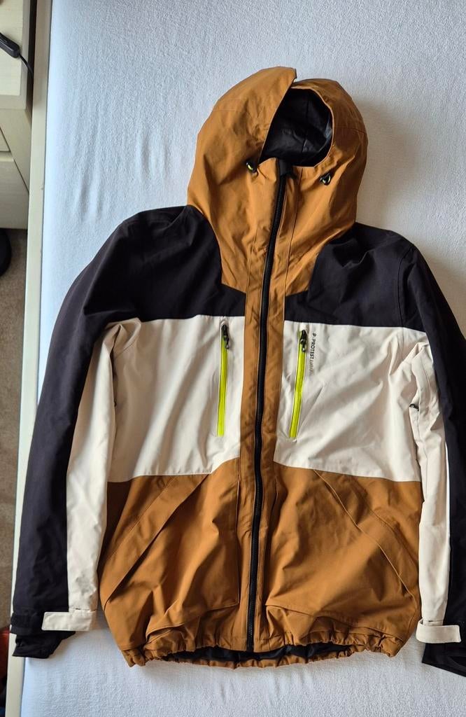 Ski jack Protest zwart bruin creme XXL, Protest, Overige maten, Ophalen of Verzenden, Zo goed als nieuw